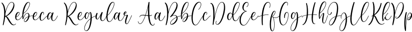 Rebeca Regular font