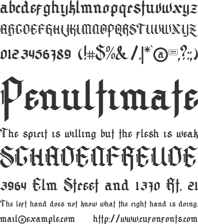 Archking Free Trial font preview