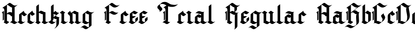 Archking Free Trial Regular font
