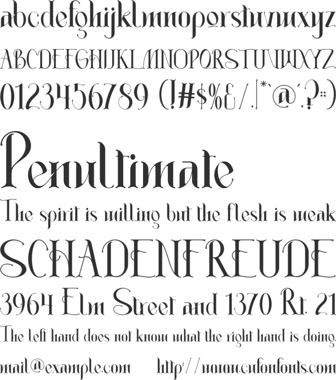 Absolute font preview