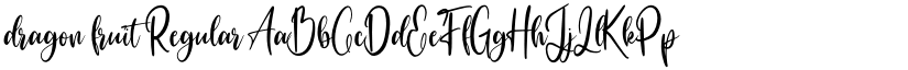 dragon fruit Regular font