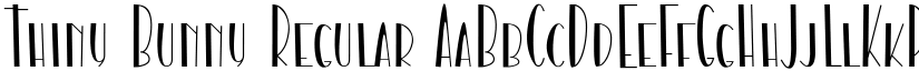 Thiny Bunny Regular font