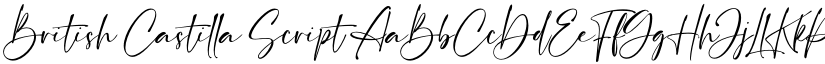 British Castilla Script font
