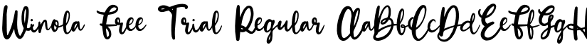 Winola Free Trial font download