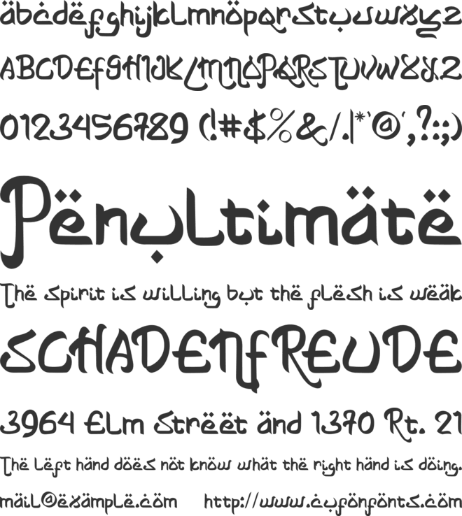 Shayan font preview