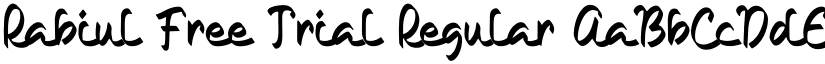 Rabiul Free Trial font download