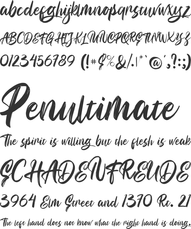 Bunaken font preview