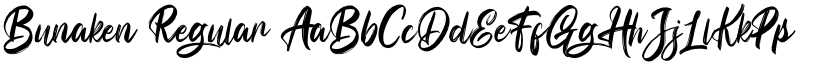 Bunaken Regular font