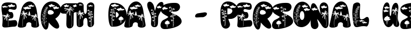Earth Days - personal use Regular font