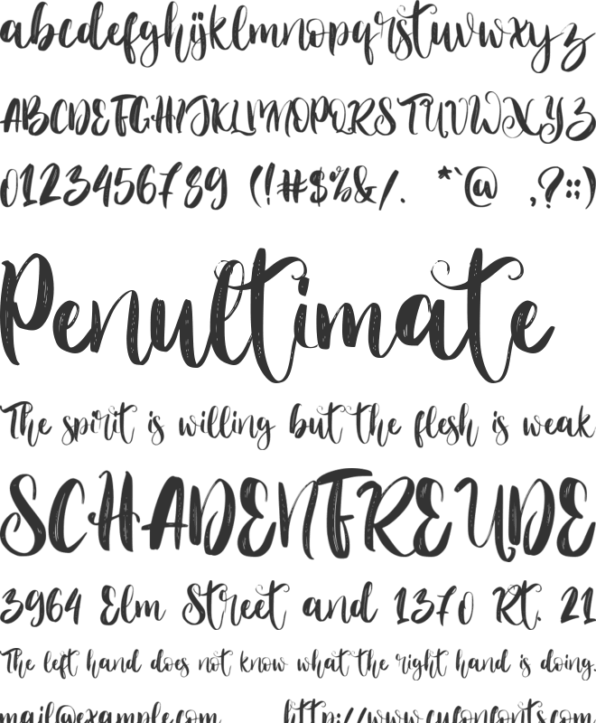 Floral Dream - personal use font preview