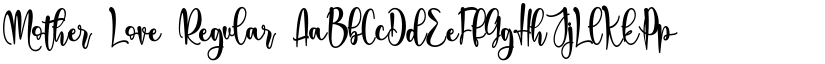 Mother Love Regular font