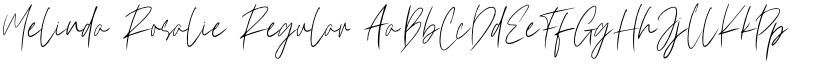 Melinda Rosalie Regular font