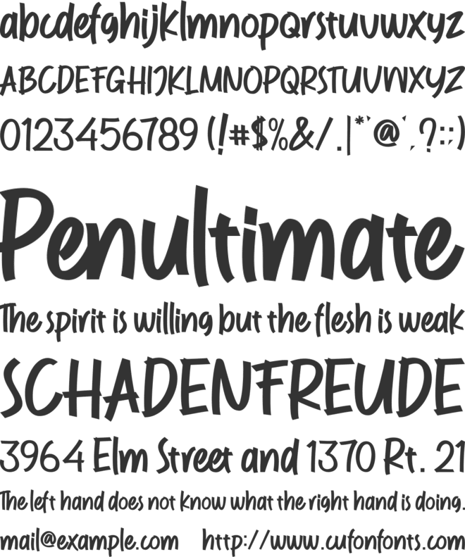 RockStyle font preview