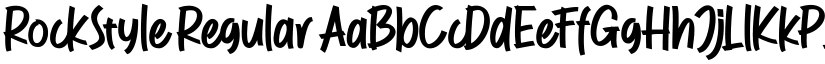 RockStyle Regular font