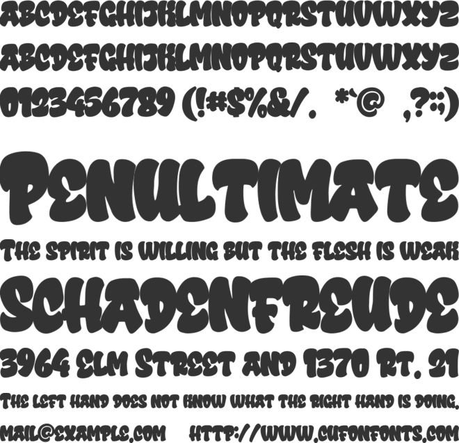 Urban Rebel font preview