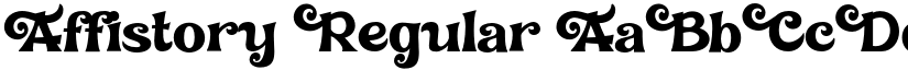 Affistory Regular font
