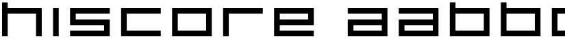 HISCORE font