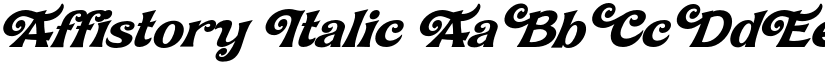 Affistory Italic font