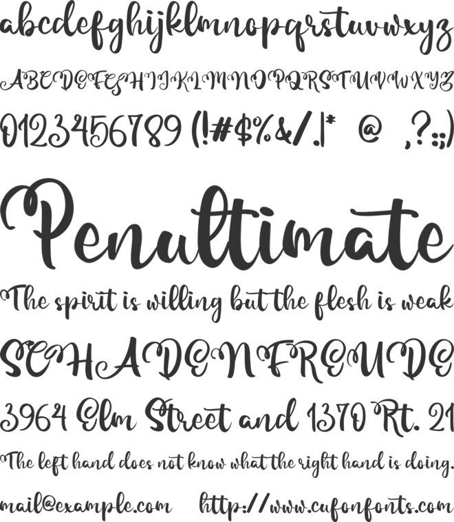 Magical font preview