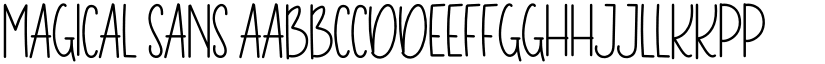 Magical Sans font