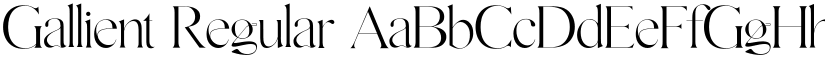 Gallient Regular font