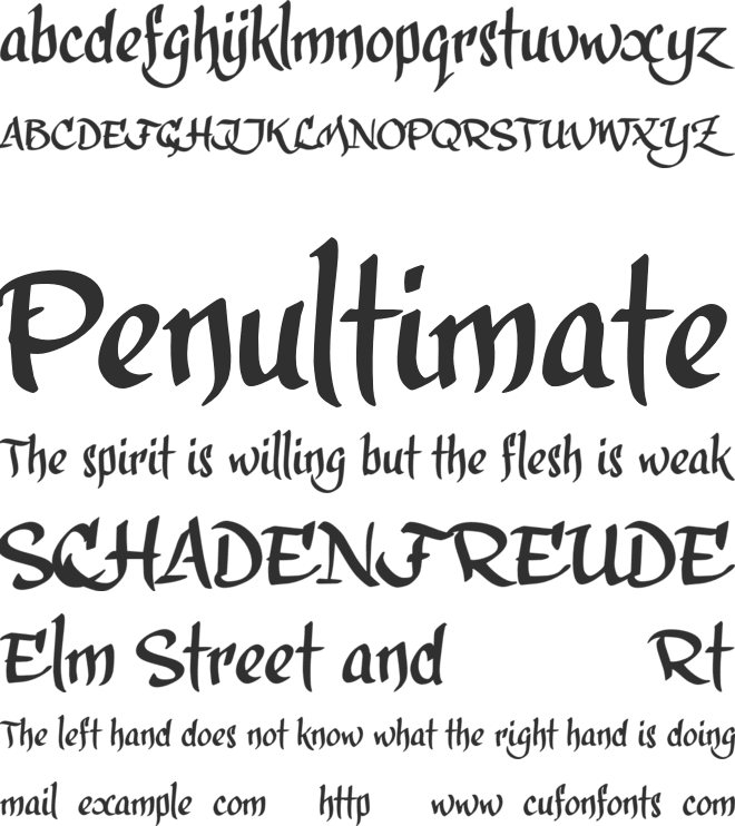 calligraPhillip_TRIAL font preview