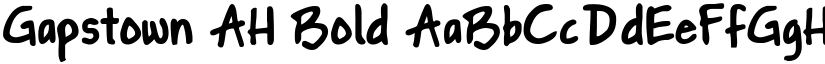 Gapstown AH Bold font