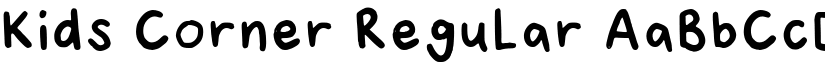 Kids Corner Regular font