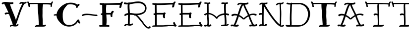VTC-FreehandTattooOne Regular font