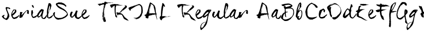 serialSue_TRIAL Regular font
