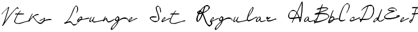 Vtks Lounge Set Regular font