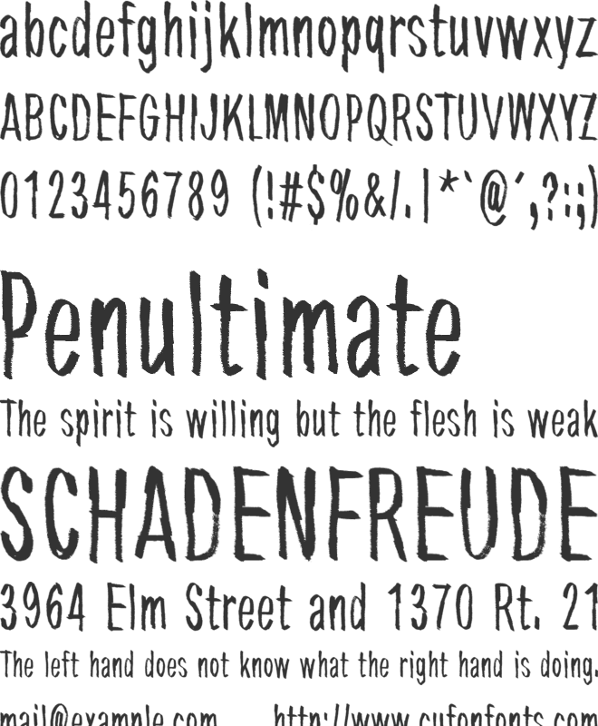 Tremolo Flaw font preview