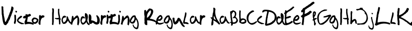 Victor Handwriting Regular font