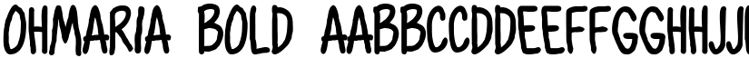 OhMaria Bold font