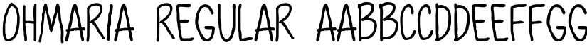 OhMaria Regular font