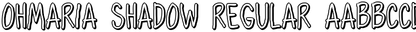OhMaria Shadow Regular font