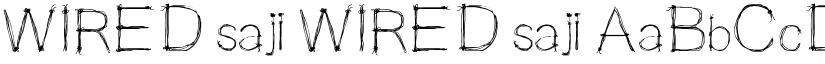 WIRED saji WIRED saji font