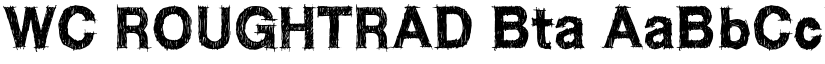 WC ROUGHTRAD Bta font