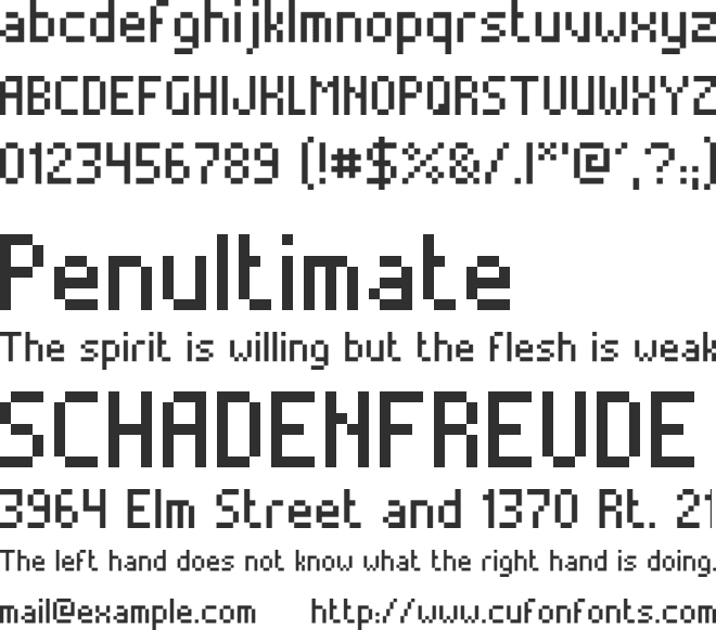 Alterebro Pixel Font font preview