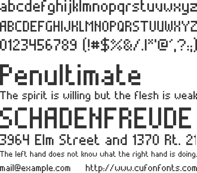 Alterebro Pixel Font font preview