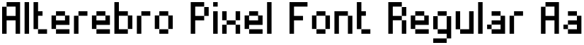 Alterebro Pixel Font Regular font