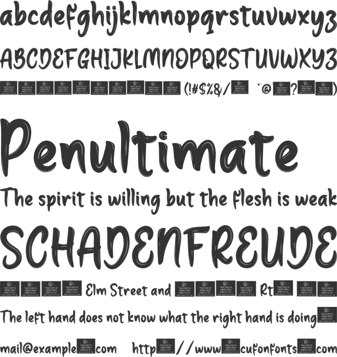 Adefisspersonal font preview