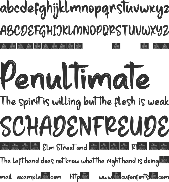Dactylus font preview