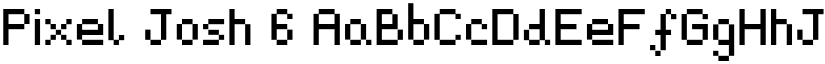 Pixel Josh 6 font