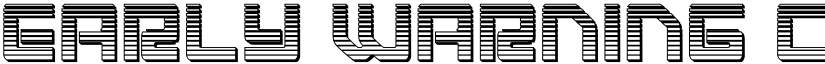 Early Warning Chrome Regular font