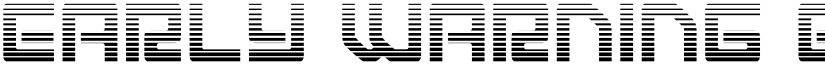 Early Warning Gradient Regular font