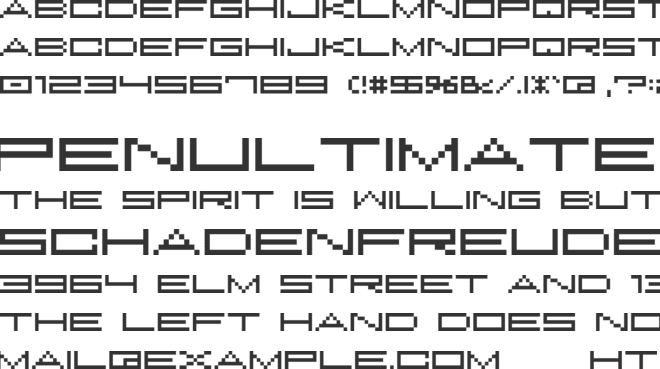 M37 Feel The Bit font preview