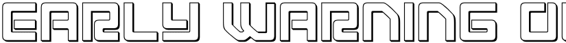 Early Warning Outline Outline font