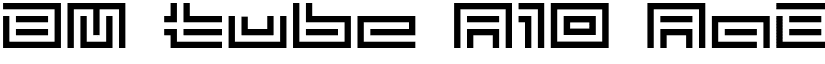 BM tube A10 font