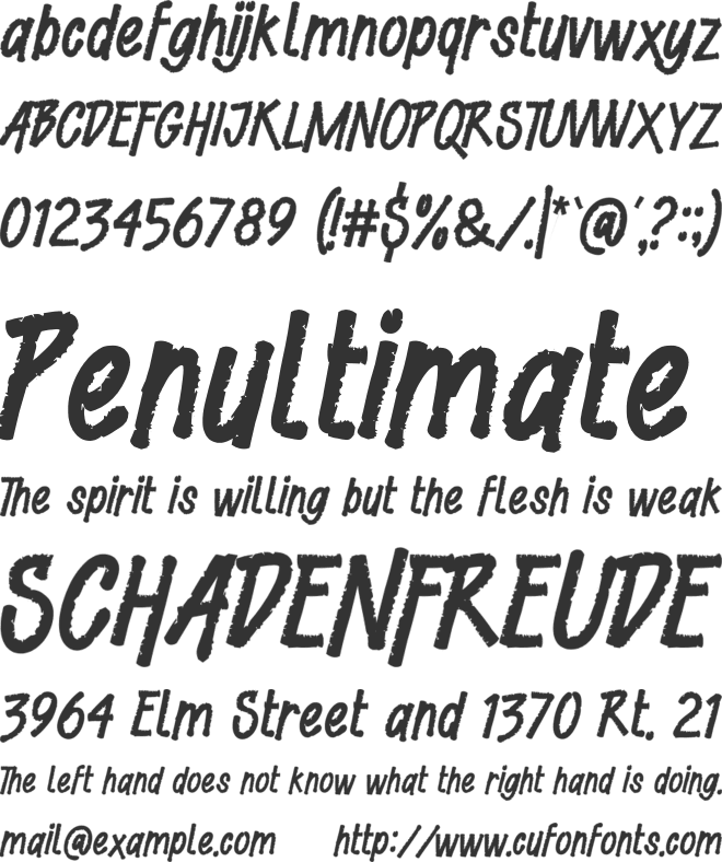 Risky Venture font preview